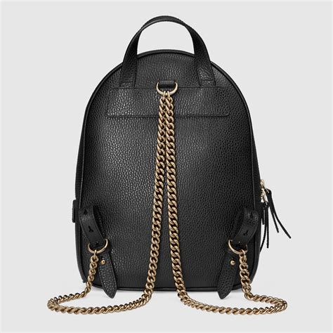 gucci soho gold chain backpack|black Gucci backpack for women.